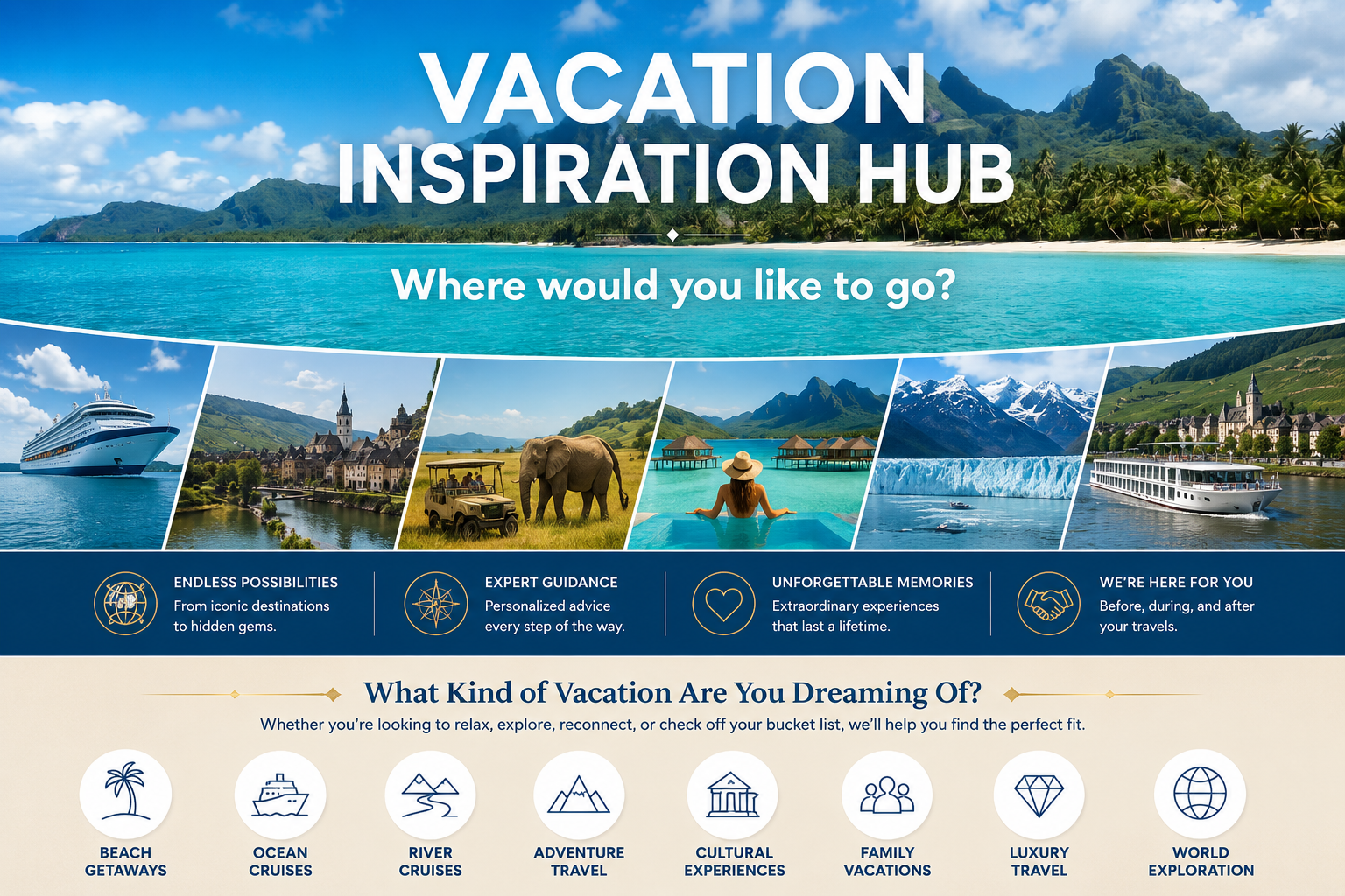 Vacation inspiration hub