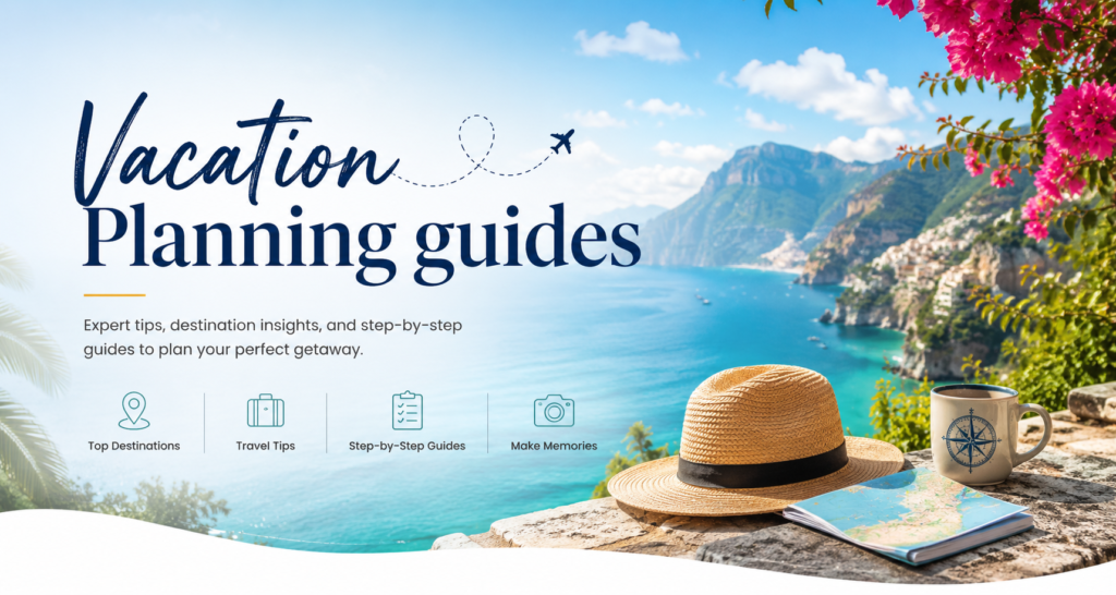 Vacation planning guides by Premium Travel Group - header