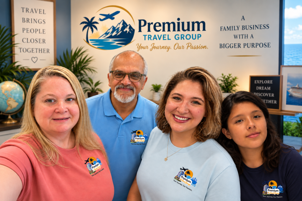 Family of travel advisors